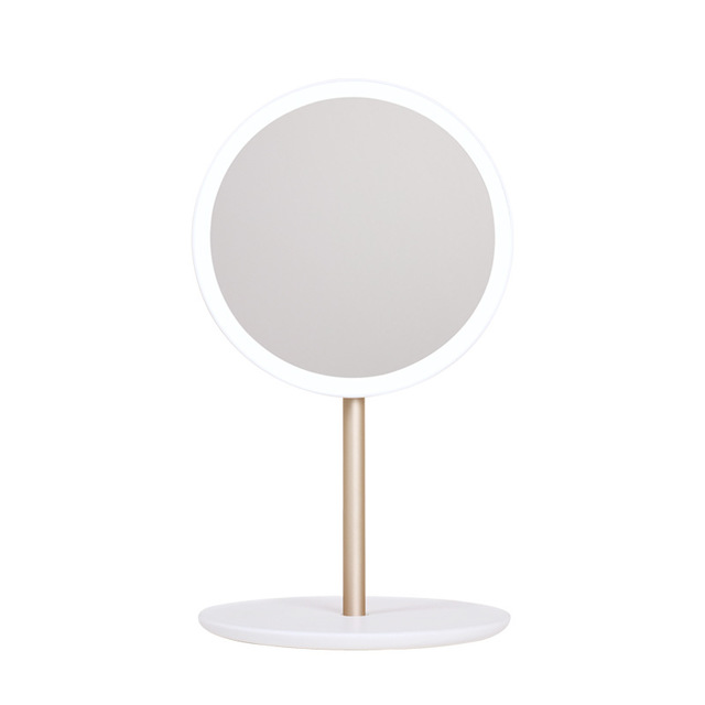 Espejo de maquillaje plegable LED