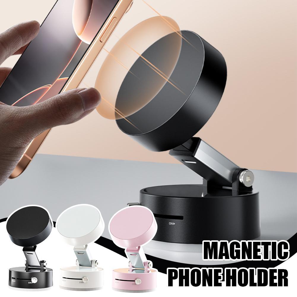 Soporte magnético plegable para teléfono de coche, ventosa plegable con ventosa, navegación manos libres para smartphone