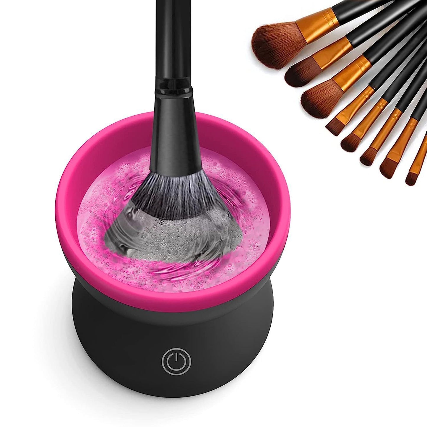Máquina Limpiadora de Brochas de Maquillaje Eléctrica Portátil Automática USB Herramientas de Limpieza de Brochas Cosméticas para Todos los Tamaños de Juegos de Brochas de Maquillaje de Belleza