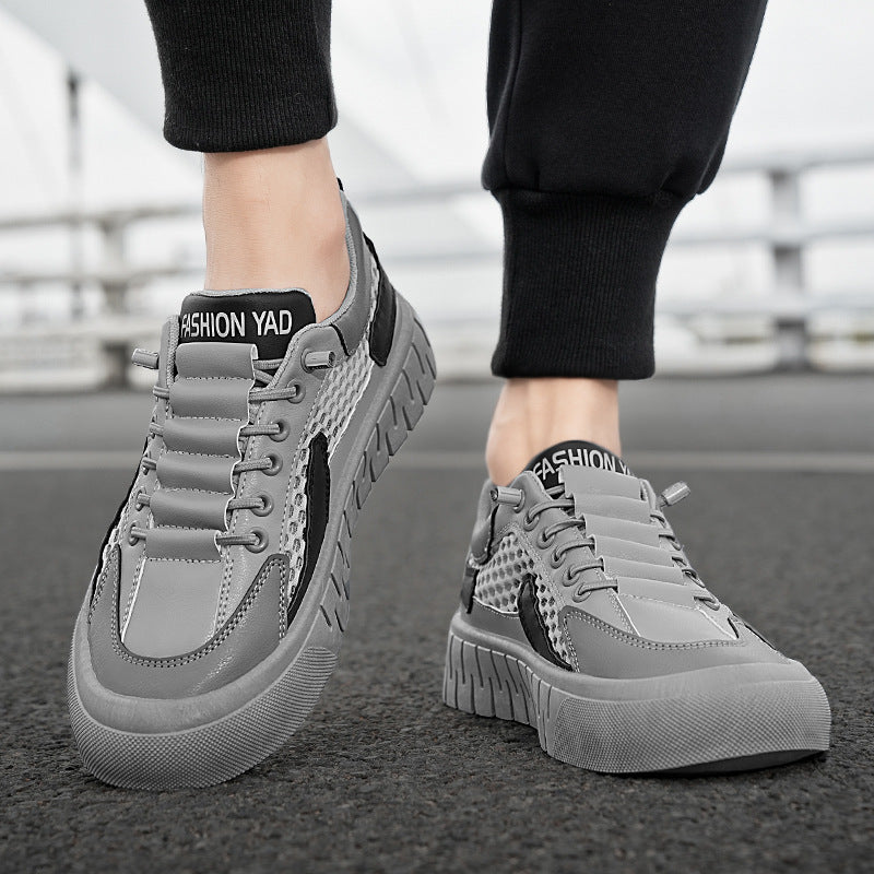 Zapatillas deportivas casual de hombre con paneles de malla transpirable