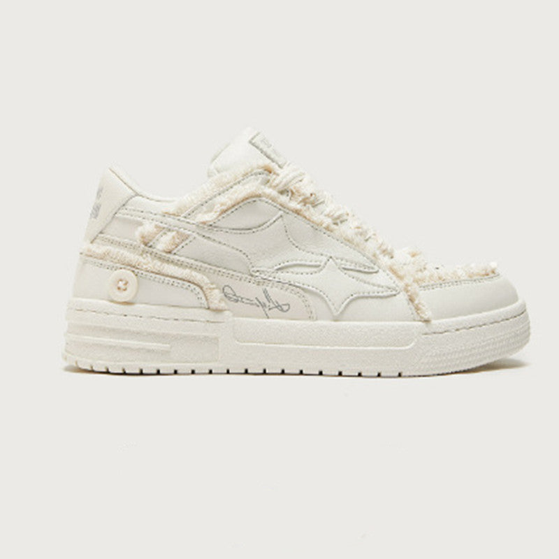 Zapatillas Blancas Casuales Transpirables Estilo Coreano