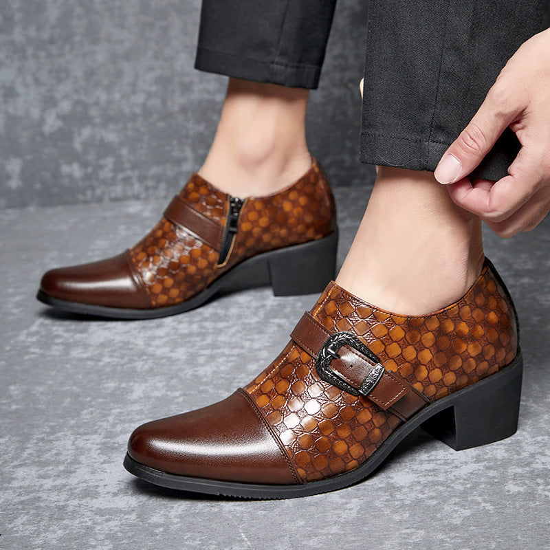 Nuevos Zapatos Casuales de Moda de Piel de Serpiente Cubana para Hombre