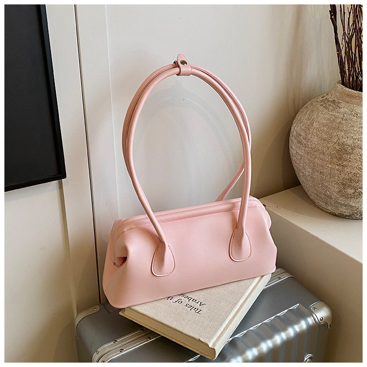 Bolso Baguette de Axila de Alta Gama y Gran Capacidad, Estilo Moderno
