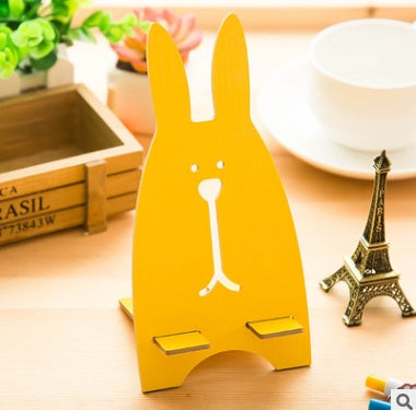 Soporte para teléfono móvil de conejo de dibujos animados lindo