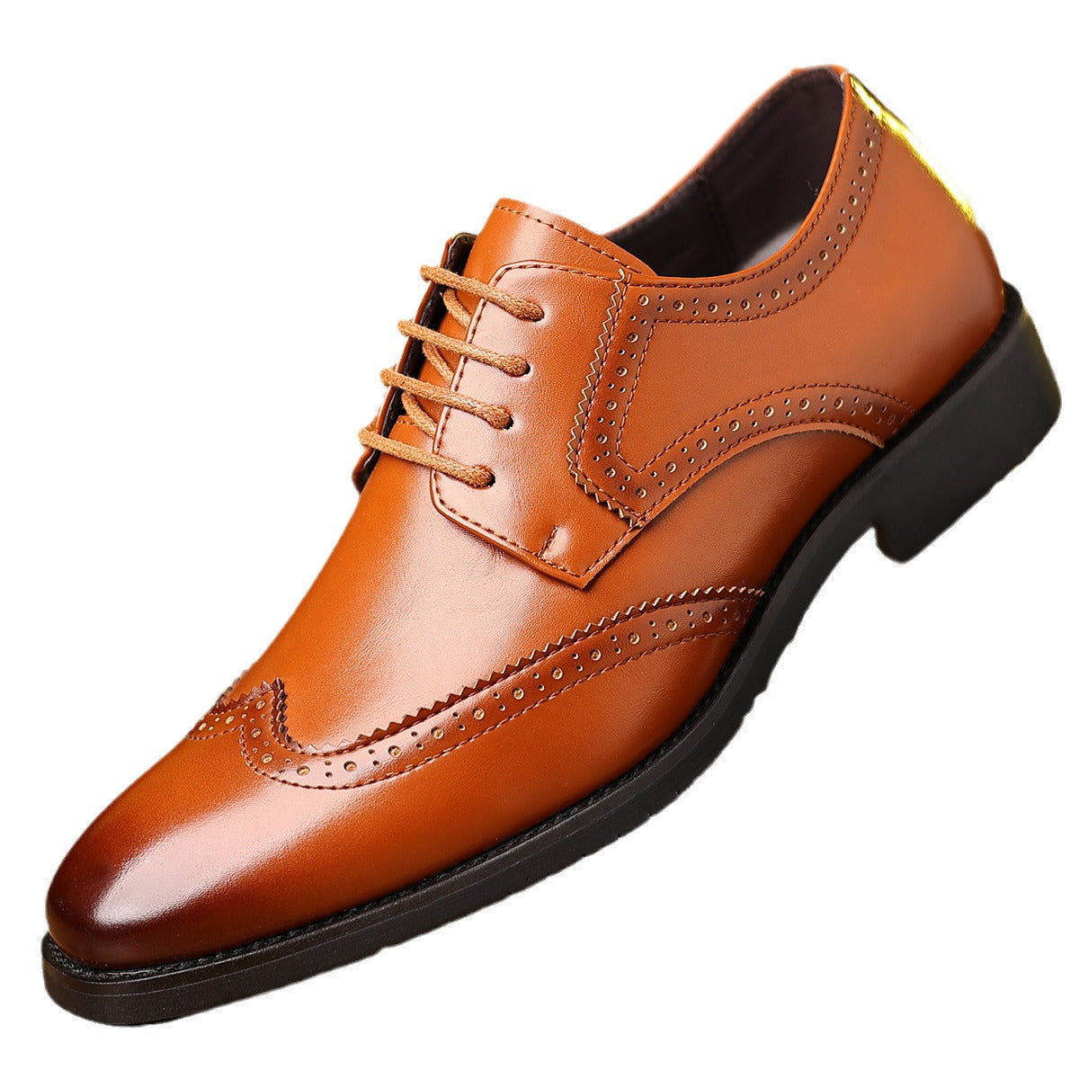 Zapatos de cuero casuales formales de suela blanda para hombre