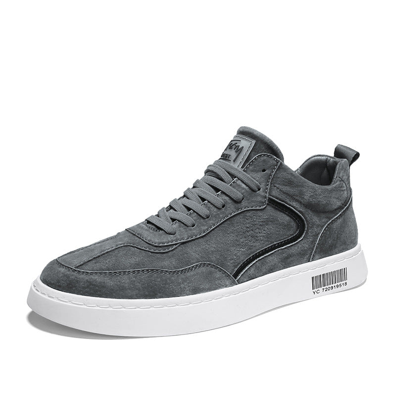 Zapatos bajos de algodón, Zapatillas deportivas, Zapatos casuales de cuero británicos versátiles para hombres