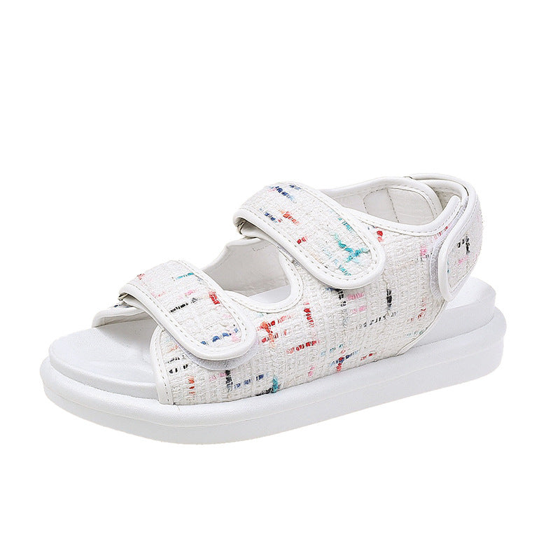 Little Fragrance Tweed Sandals