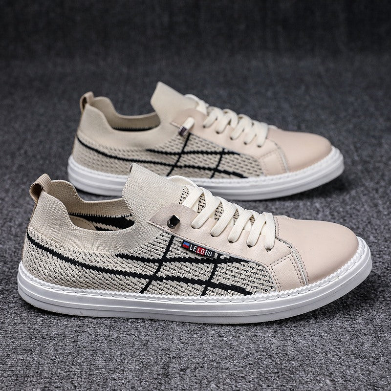 Zapatillas británicas transpirables salvajes de tejido volador