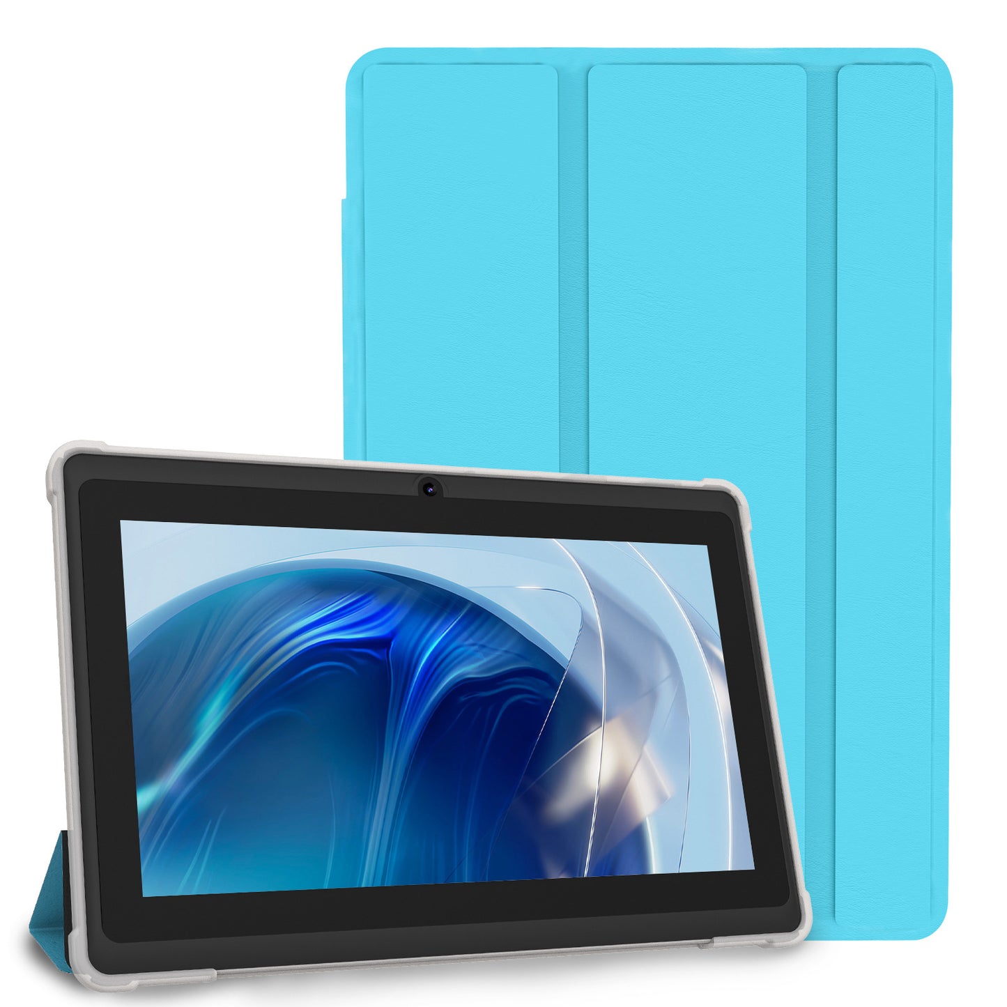 Tablet Android de 7 pulgadas para adultos con funda protectora de silicona