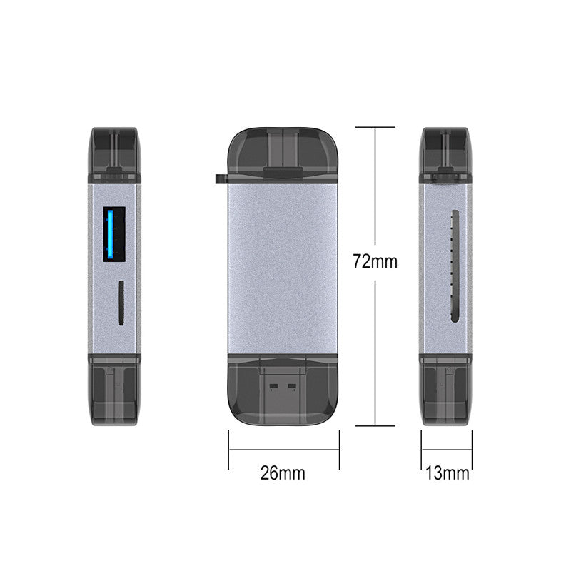 Lector de Tarjetas Multi-Función Universal para Ordenador y Teléfono Móvil