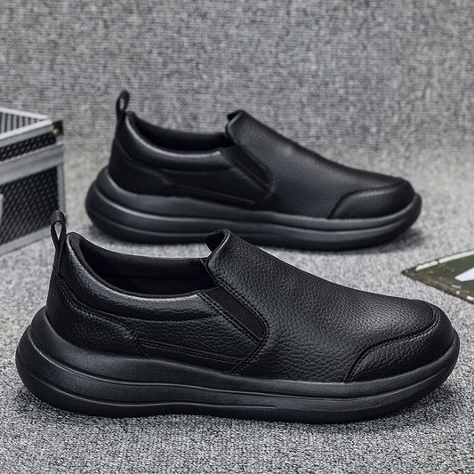 Zapatos casuales de cuero de lujo ligeros para hombre