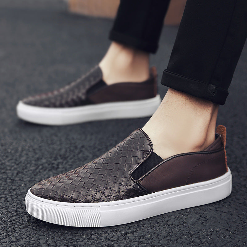 Zapatos planos casuales para hombre, resistentes al desgaste y a la moda