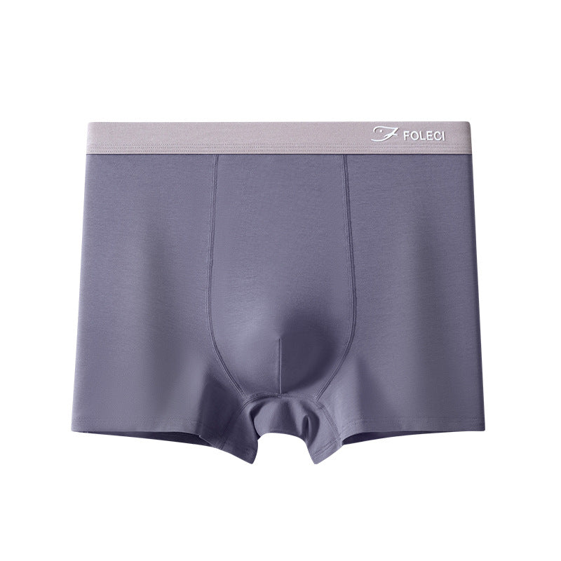 Calzoncillos bóxer de algodón de hombre de cintura alta