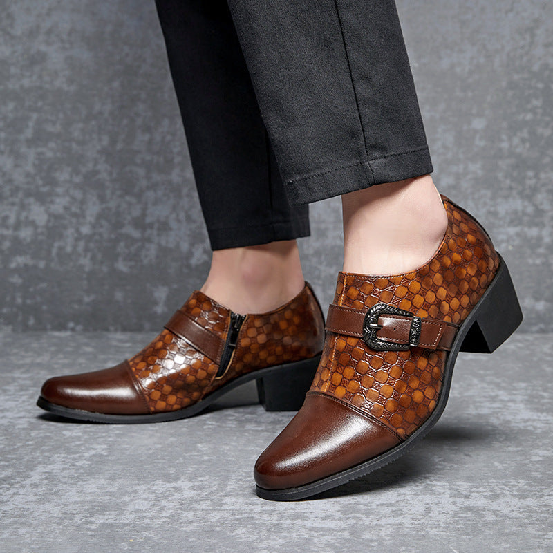 Nuevos Zapatos Casuales de Moda de Piel de Serpiente Cubana para Hombre