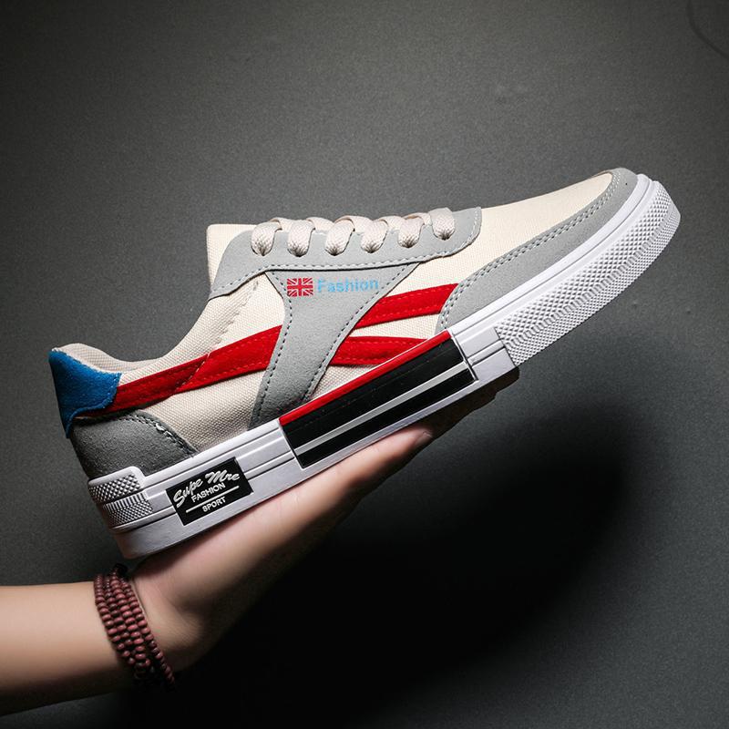 Zapatillas de lona de estilo coreano de moda para hombre