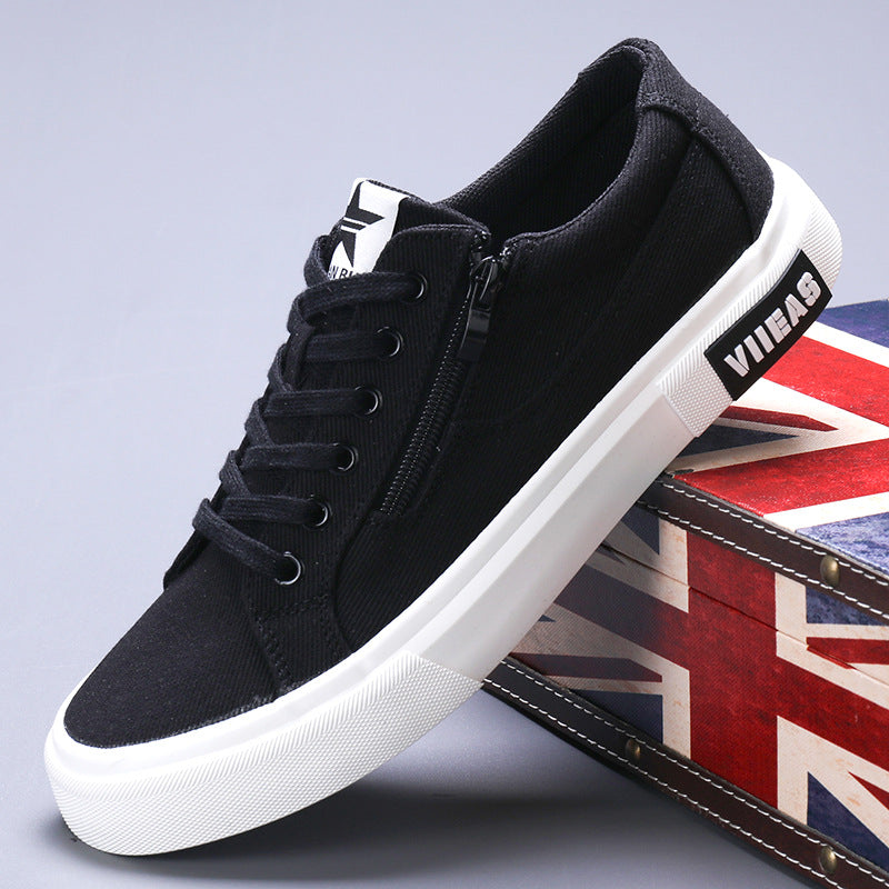 Zapatos de Hombre Deportivos Casuales Borad Transpirables de Lona que Combinan con Todo