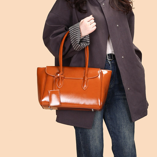 Bolso de hombro cruzado nuevo y elegante, tipo tote de gran capacidad