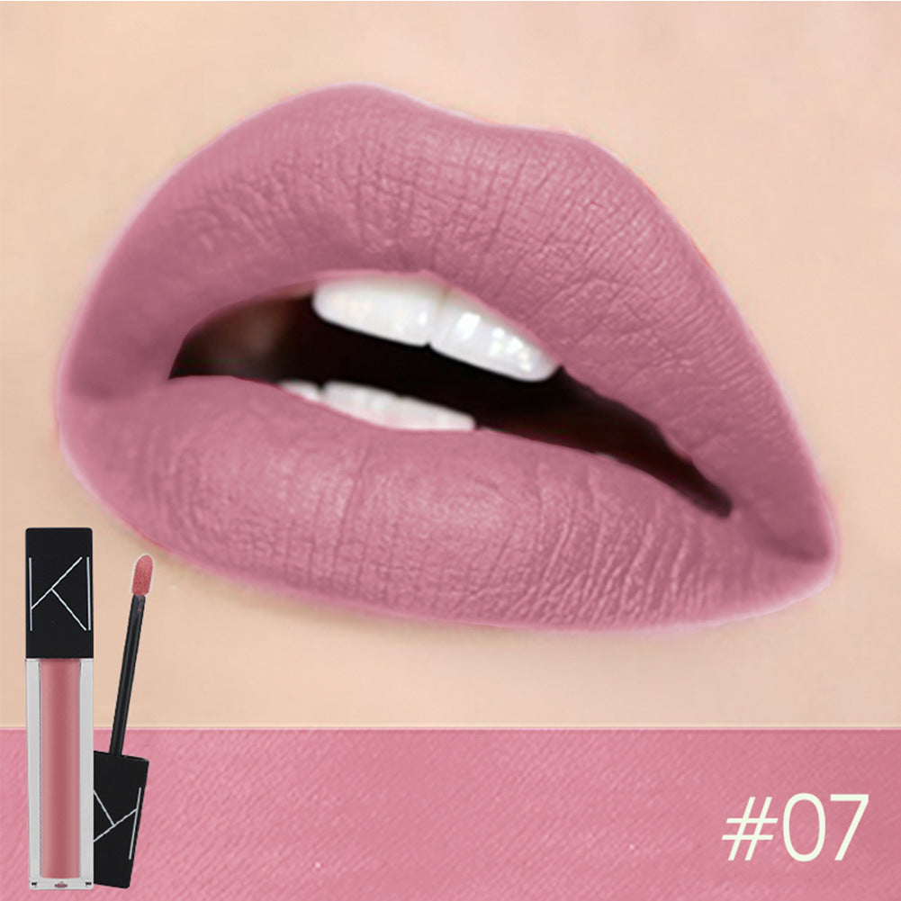 KIMUSE Maquillaje Labial Líquido Mate Suave Lápiz Labial Mate Impermeable Cosmético Maquillaje Labial Larga Duración Lápiz Labial Mate Maquillaje