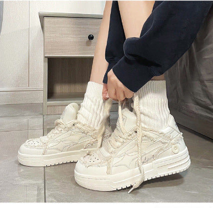 Zapatillas Blancas Casuales Transpirables Estilo Coreano