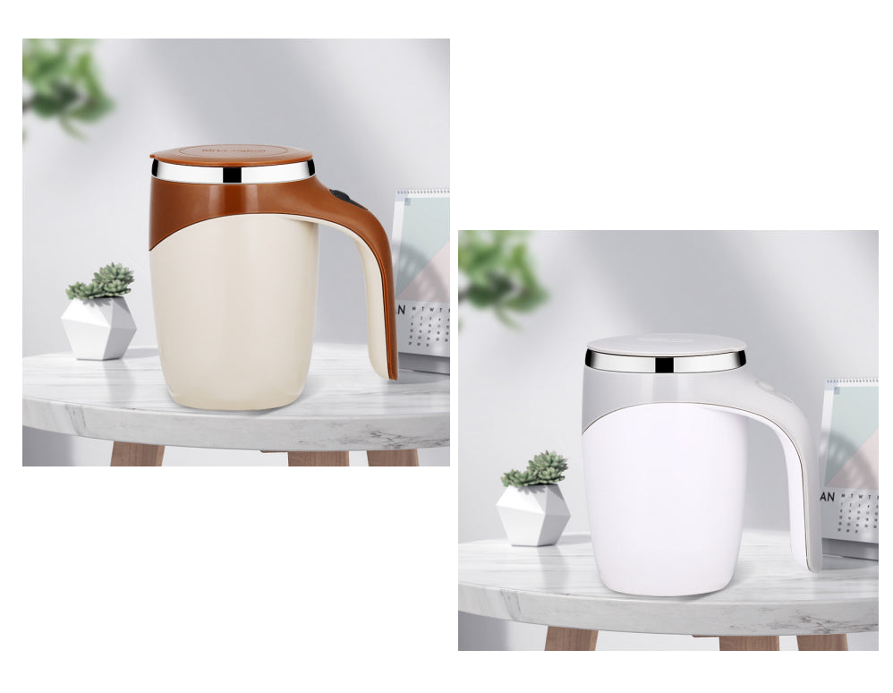 Modelo recargable Taza de café con agitador automático Taza eléctrica de agitación de alto valor Batido perezoso Taza de agua magnética giratoria