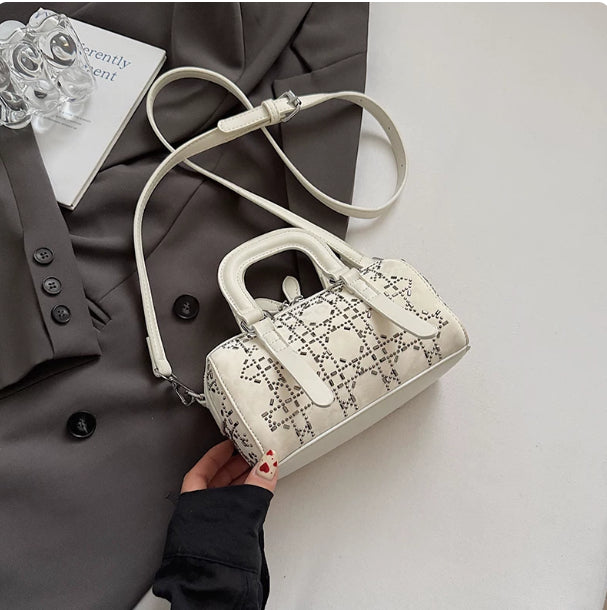Bolso cilíndrico tote estilo coreano, minimalista, versátil y de nicho
