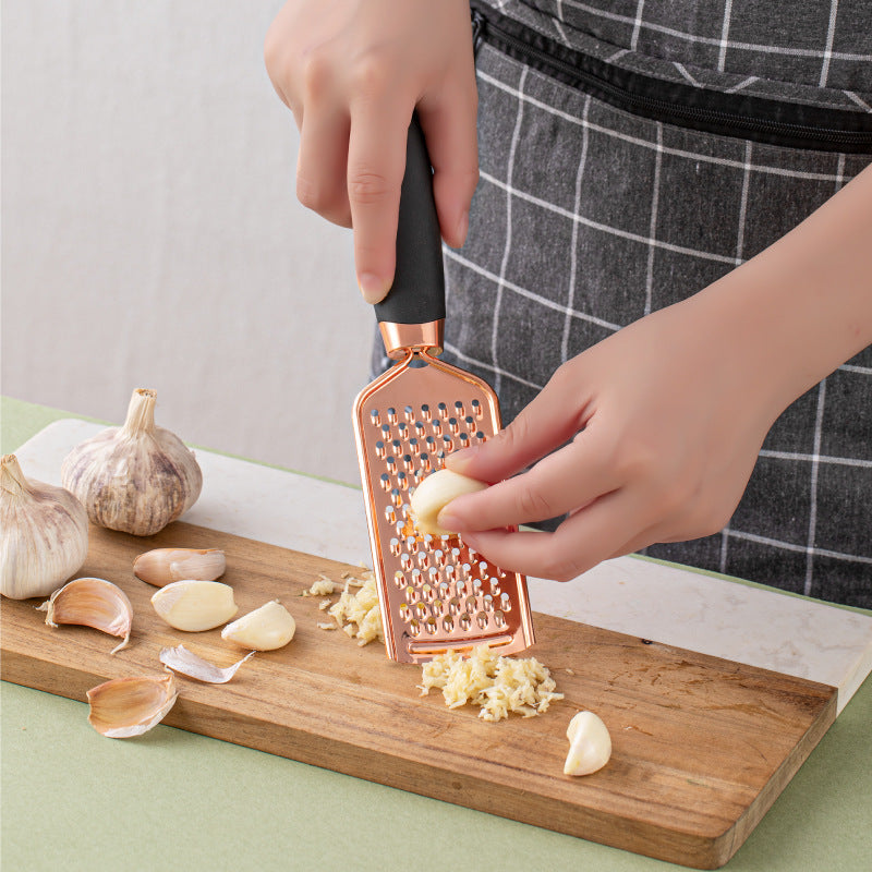 Juego de peladores de cocina con baño de cobre