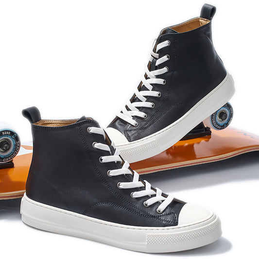 Zapatillas Retro de Cuero Genuino Estilo Japonés y Coreano