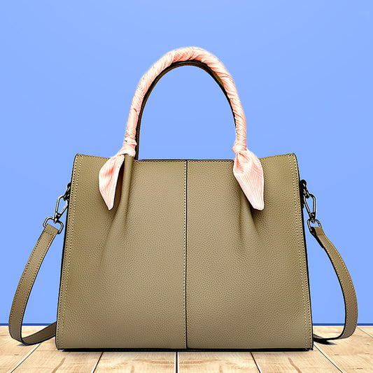 Bolso bandolera de mano de cuero a la moda para mujer