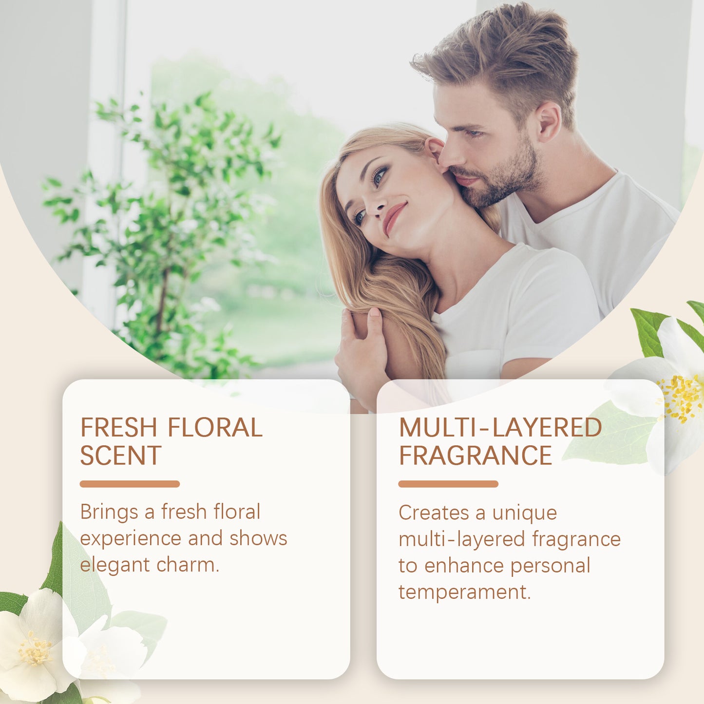 Perfume de mujer con aroma a flor de campanilla, fragancia suave y duradera
