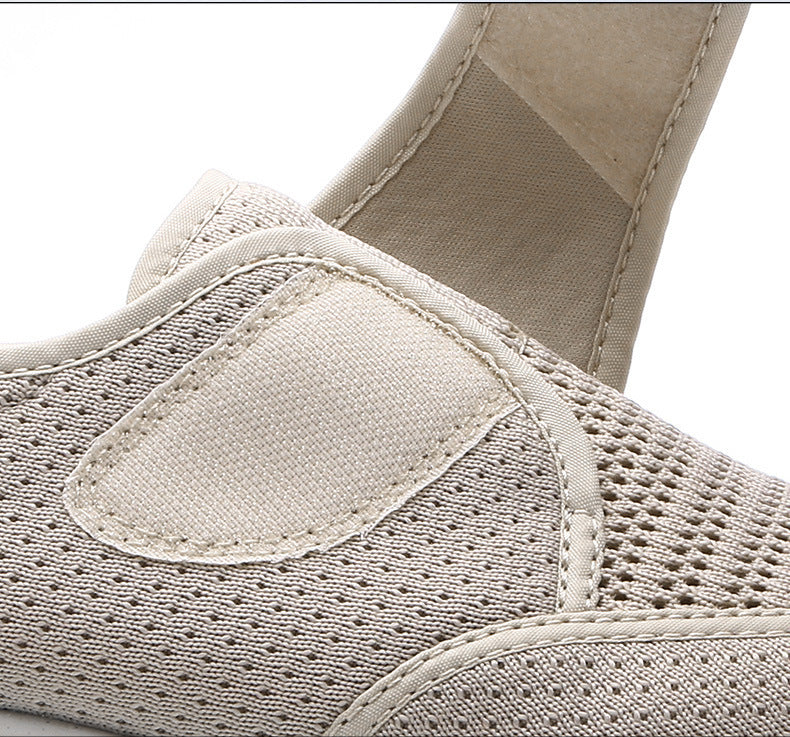 Los zapatos de anciano de talla grande para caminar son transpirables, cómodos y ligeros.