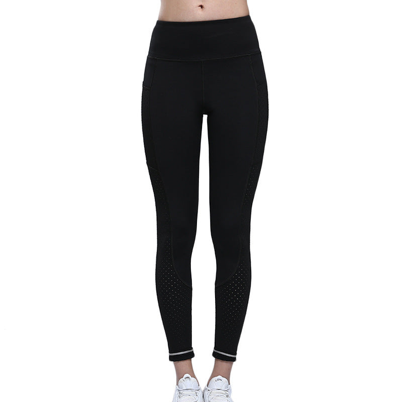 Pantalones de yoga y fitness sin costuras, con control de abdomen y efecto segunda piel