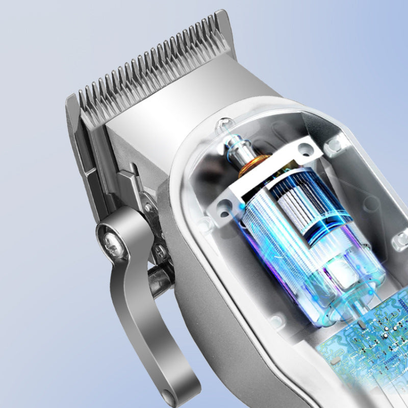 Cortapelos eléctrico para hombre, peluquería, corte de pelo con cabeza de aceite