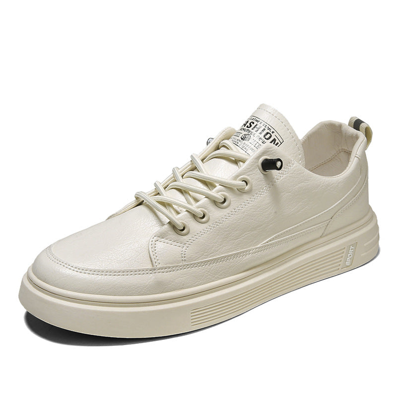 Zapatillas de lona transpirables informales finas blancas para hombre, estilo coreano, a la moda, que combinan con todo