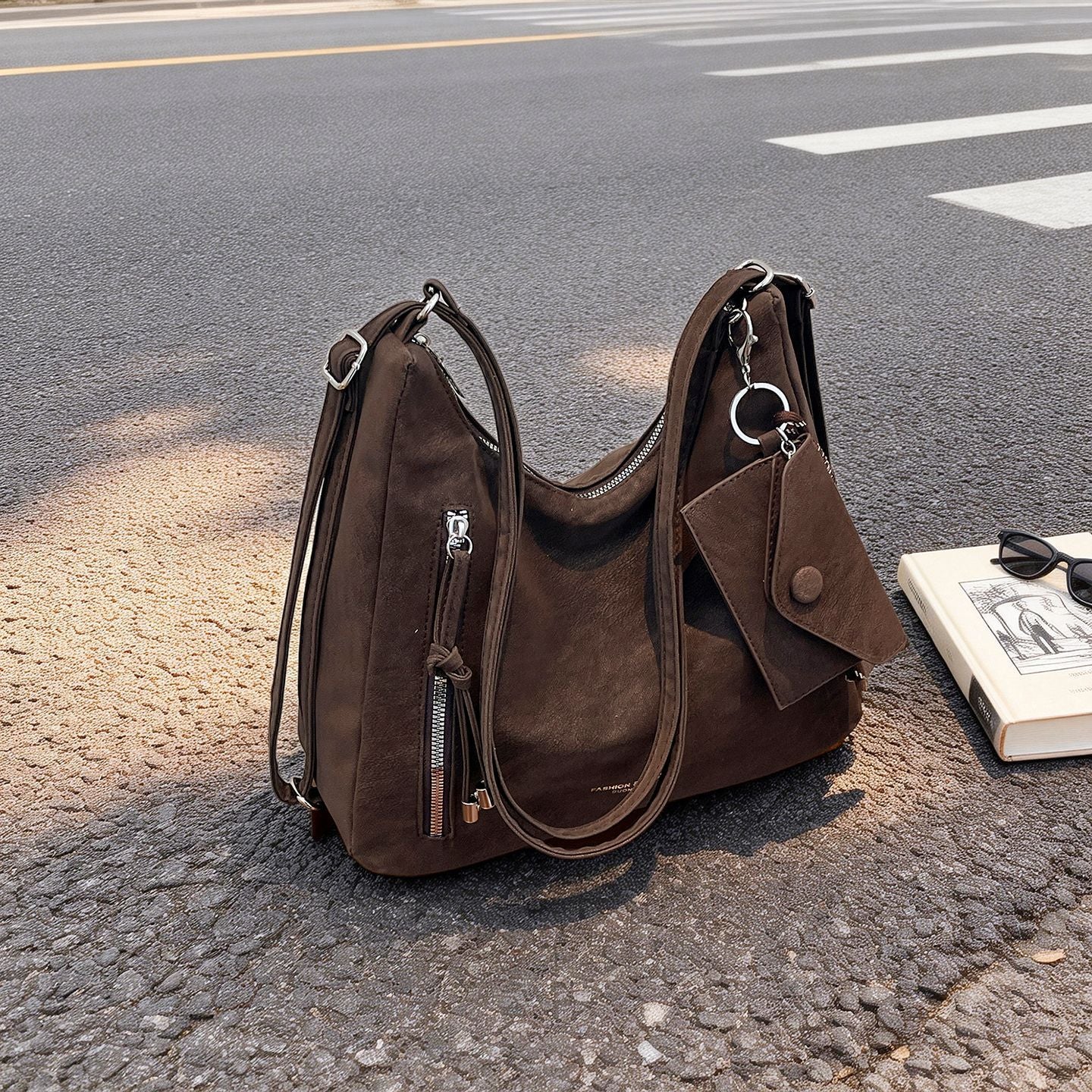 Bolso de hombro estilo Retro Matte para uso diario