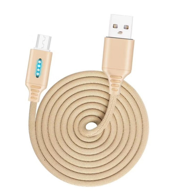 Cable de carga rápida con tejido de tela