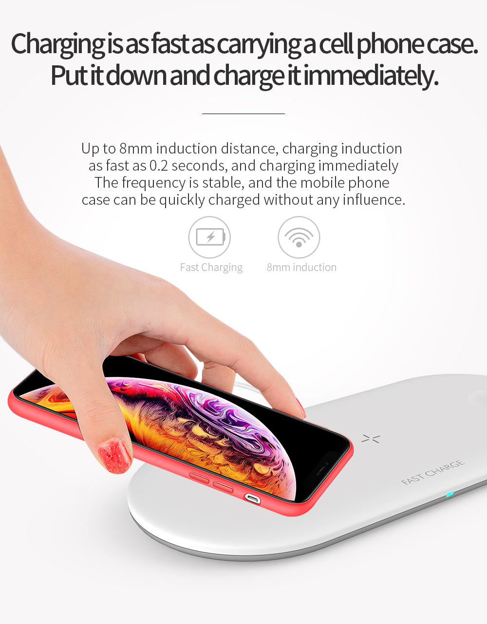 Compatible con Apple, cargador inalámbrico de escritorio para teléfono móvil tres en uno para iWatch