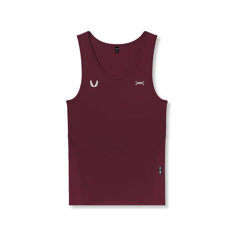 Camiseta sin mangas deportiva de secado rápido y alta elasticidad para hombre, de seda de leche, estilo americano de verano