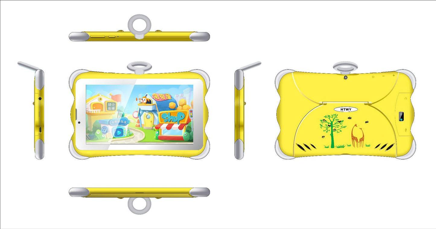 Nueva tableta de aprendizaje para niños de 7 pulgadas con soporte, llamadas 3G