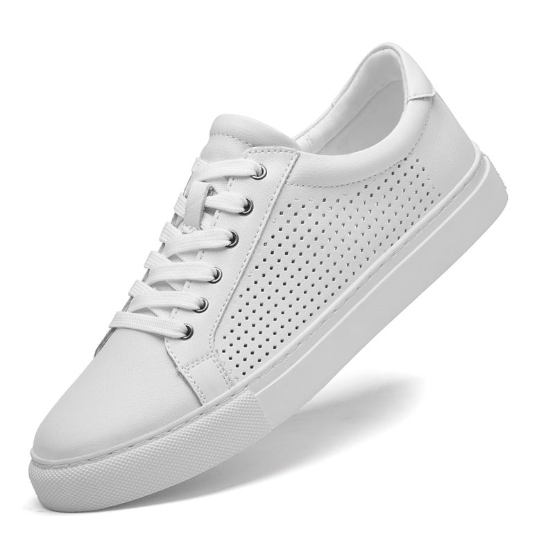 Zapatos de tabla de piel de vacuno calados con perforaciones para el ocio