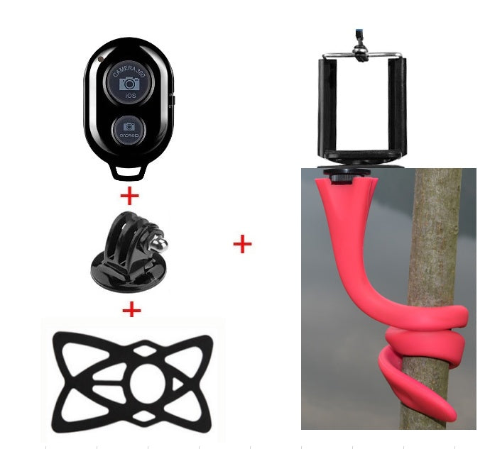 Soporte para teléfono móvil con forma de pulpo serpiente