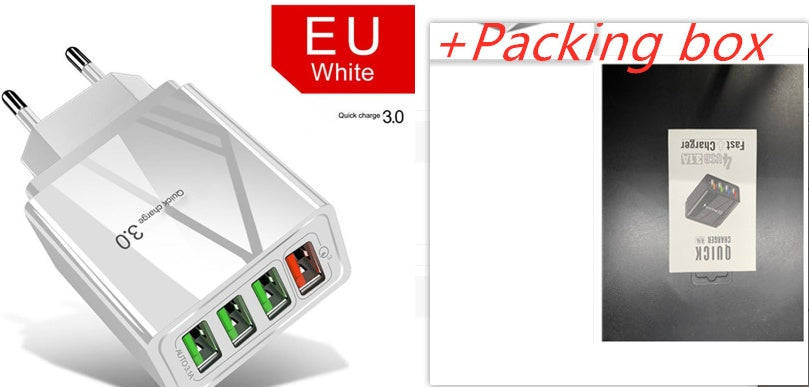 Cabezal de carga iluminado 4USB para teléfono móvil 3A