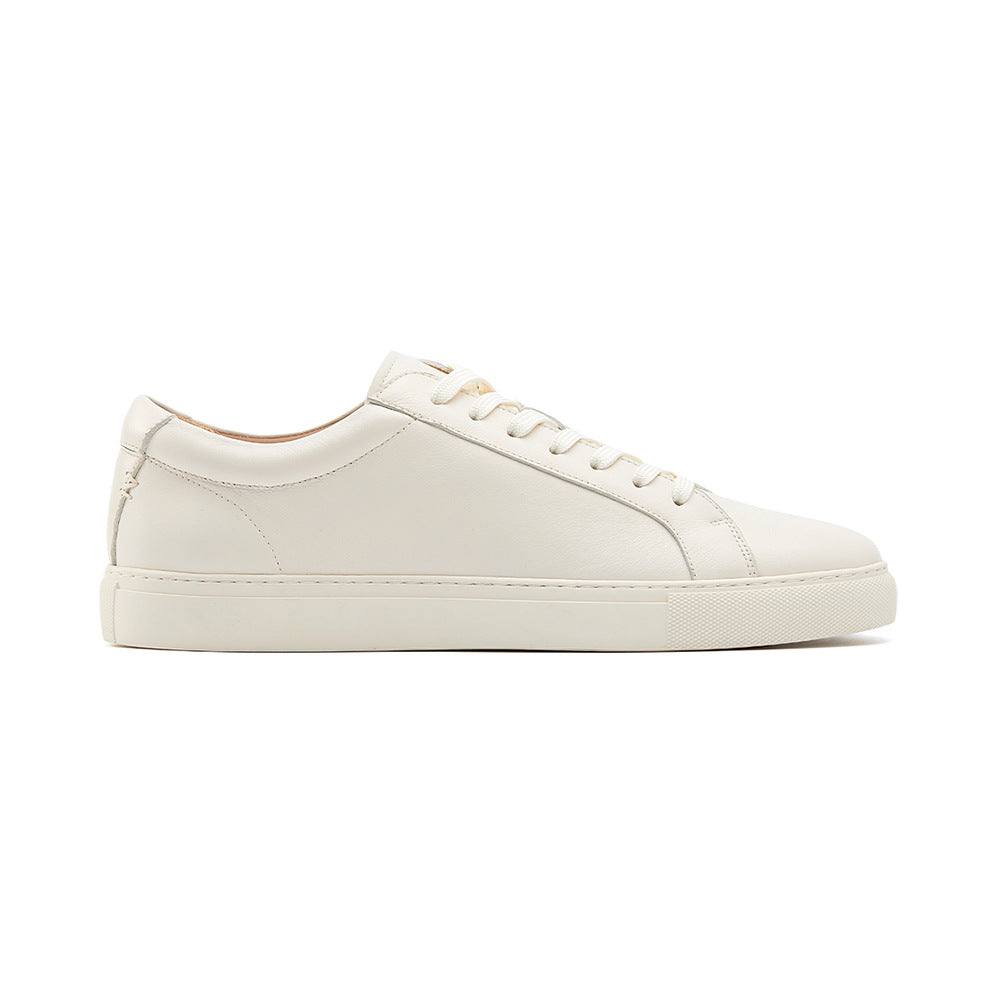 Zapatillas deportivas casual de hombre en blanco puro