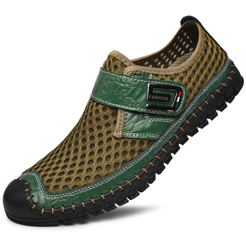 Merkmak Zapatos planos de hombre de cuero genuino, nuevos y a la moda