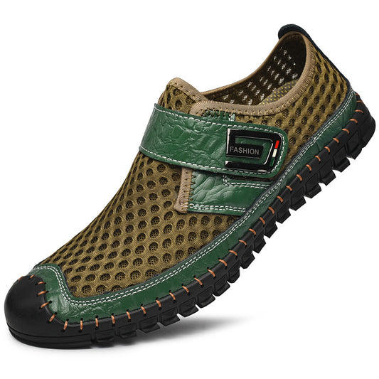 Merkmak Zapatos planos de hombre de cuero genuino, nuevos y a la moda