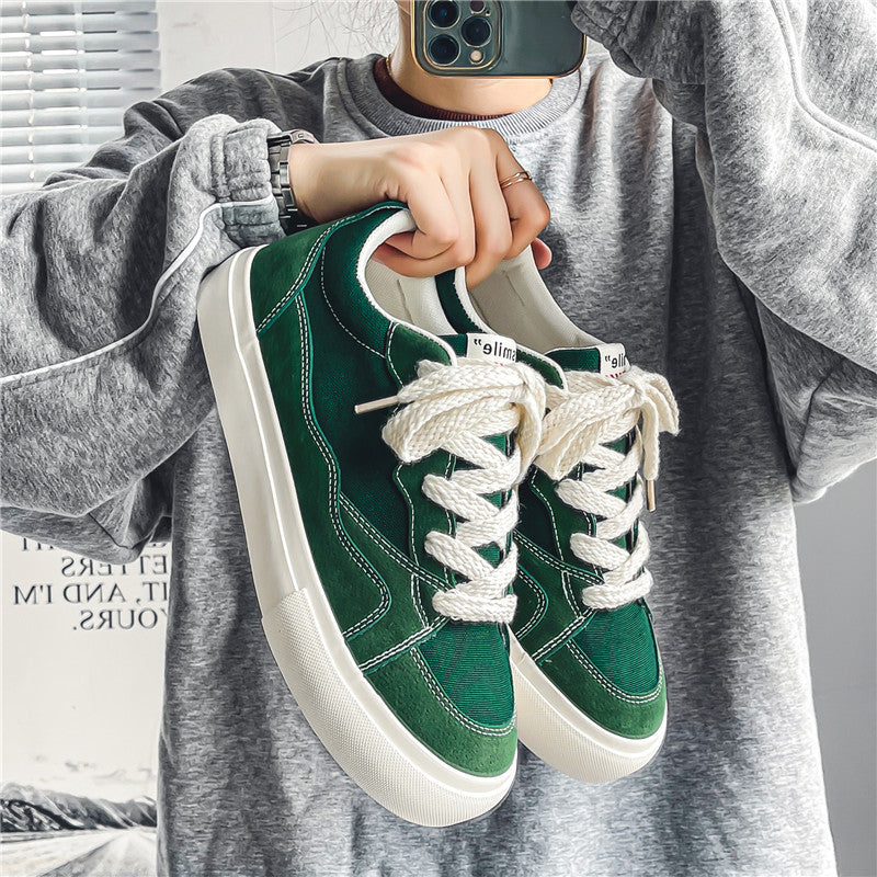 Zapatillas de lona transpirables versátiles casuales para hombre, zapatos de tela para estudiantes