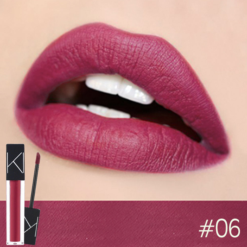 KIMUSE Maquillaje Labial Líquido Mate Suave Lápiz Labial Mate Impermeable Cosmético Maquillaje Labial Larga Duración Lápiz Labial Mate Maquillaje