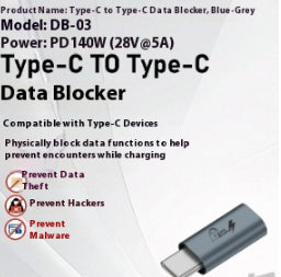Adaptador USB macho a hembra tipo C para protección de datos en teléfonos portátiles