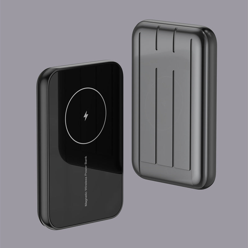 Batería externa magnética de 15W con carga inalámbrica