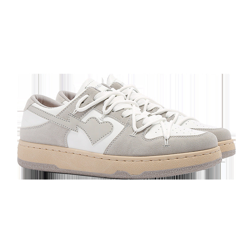 Zapatillas de estilo coreano Love Sneakers para niño, diseño versátil de interés especial, zapatillas deportivas de pareja estilo Hong Kong