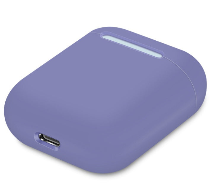 Compatible con Apple, funda protectora adecuada para la carcasa de protección de la caja de carga de auriculares inalámbricos Bluetooth, funda de silicona antiporatable